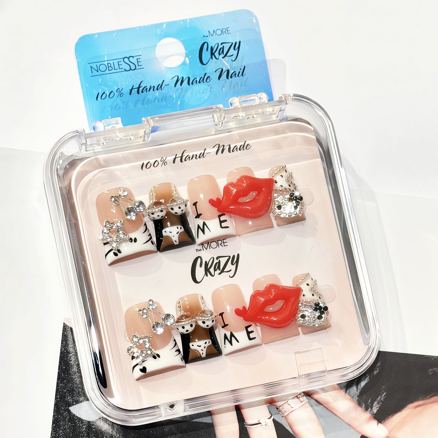 TheMore Crazy 100% Handcrafted Premium Press-On Nails [N076]