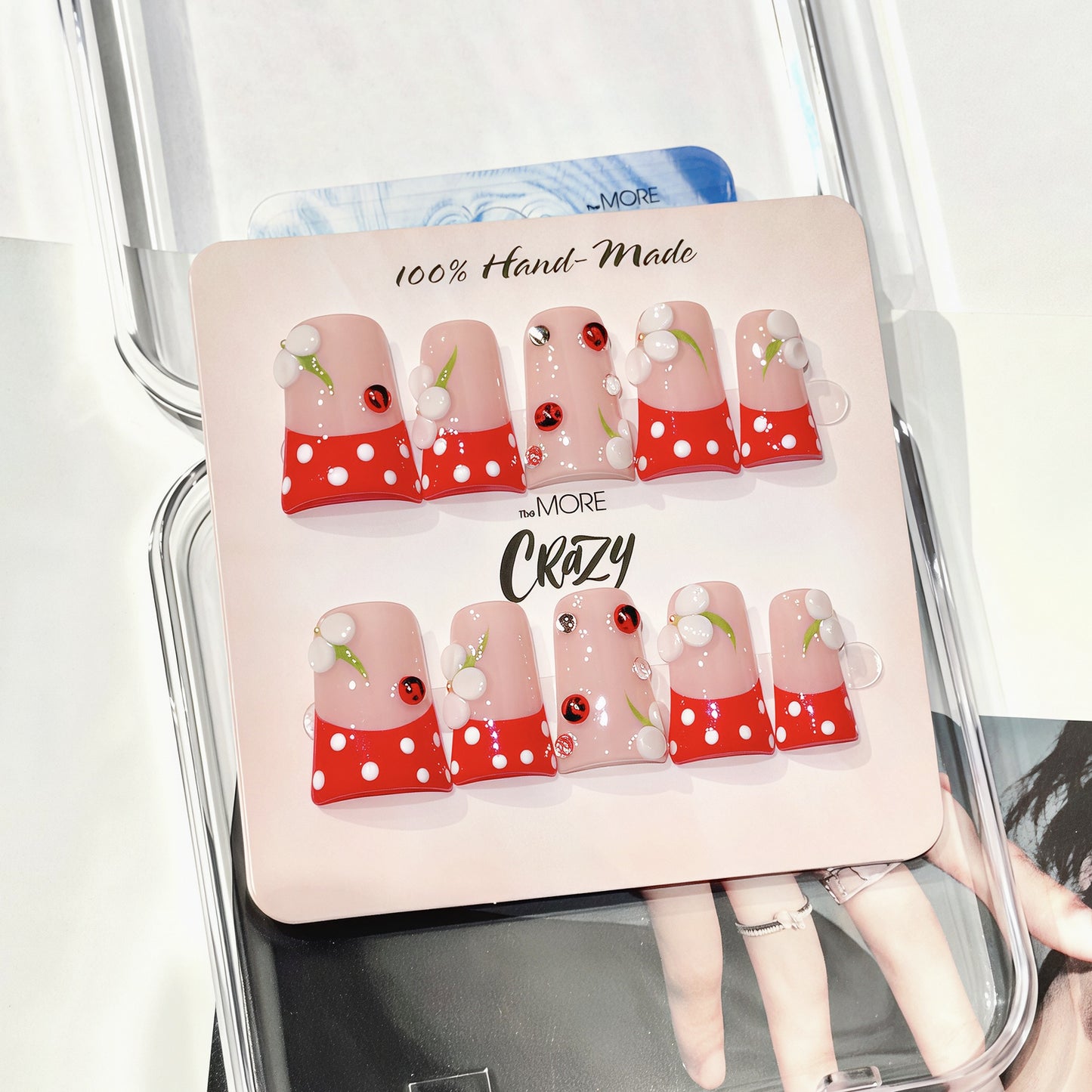 TheMore Crazy 100% Handcrafted Premium Press-On Nails [N077]
