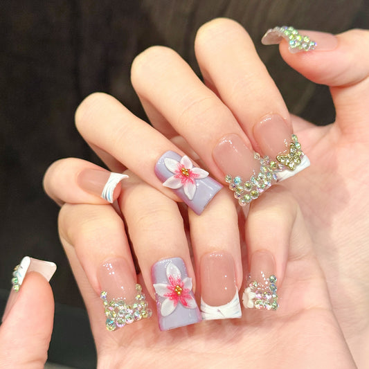 TheMore Crazy 100% Handcrafted Premium Press-On Nails [N080]