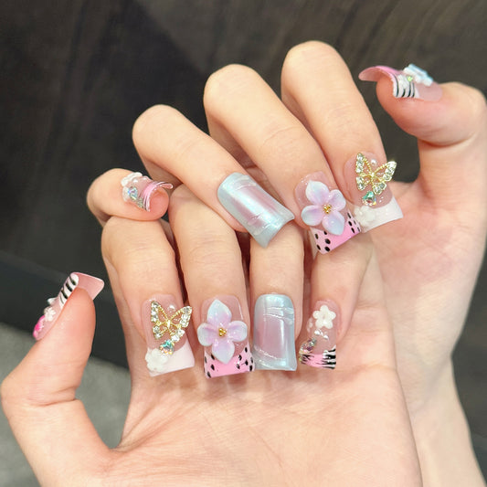 TheMore Crazy 100% Handcrafted Premium Press-On Nails [N082]