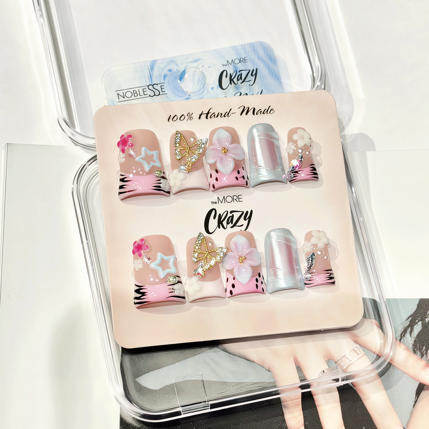 TheMore Crazy 100% Handcrafted Premium Press-On Nails [N082]
