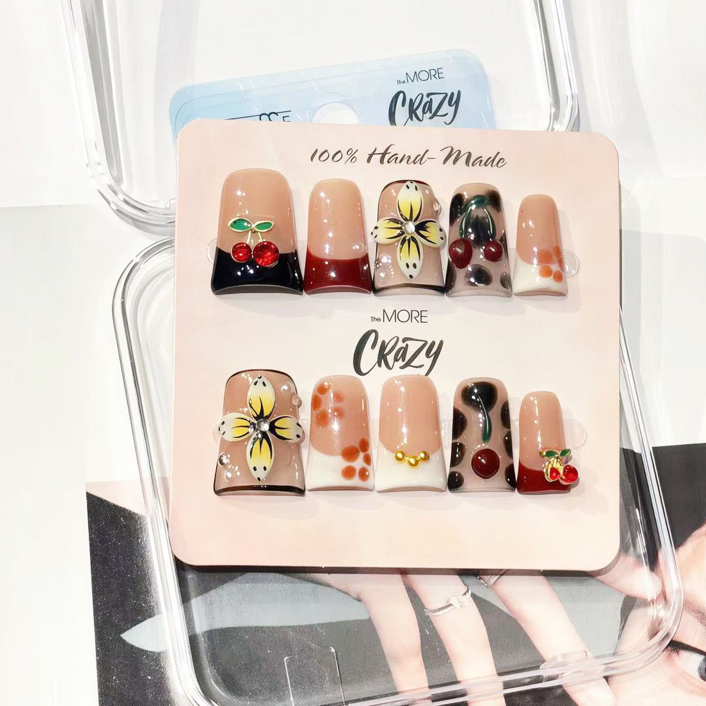 TheMore Crazy 100% Handcrafted Premium Press-On Nails [N083]