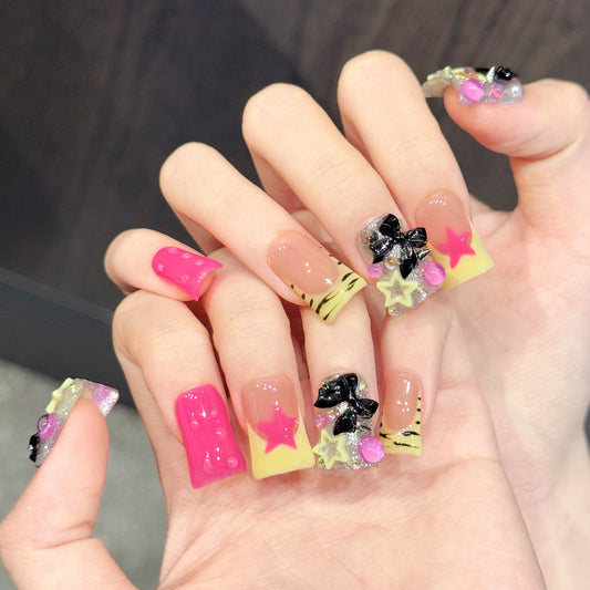 TheMore Crazy 100% Handcrafted Premium Press-On Nails [N085]