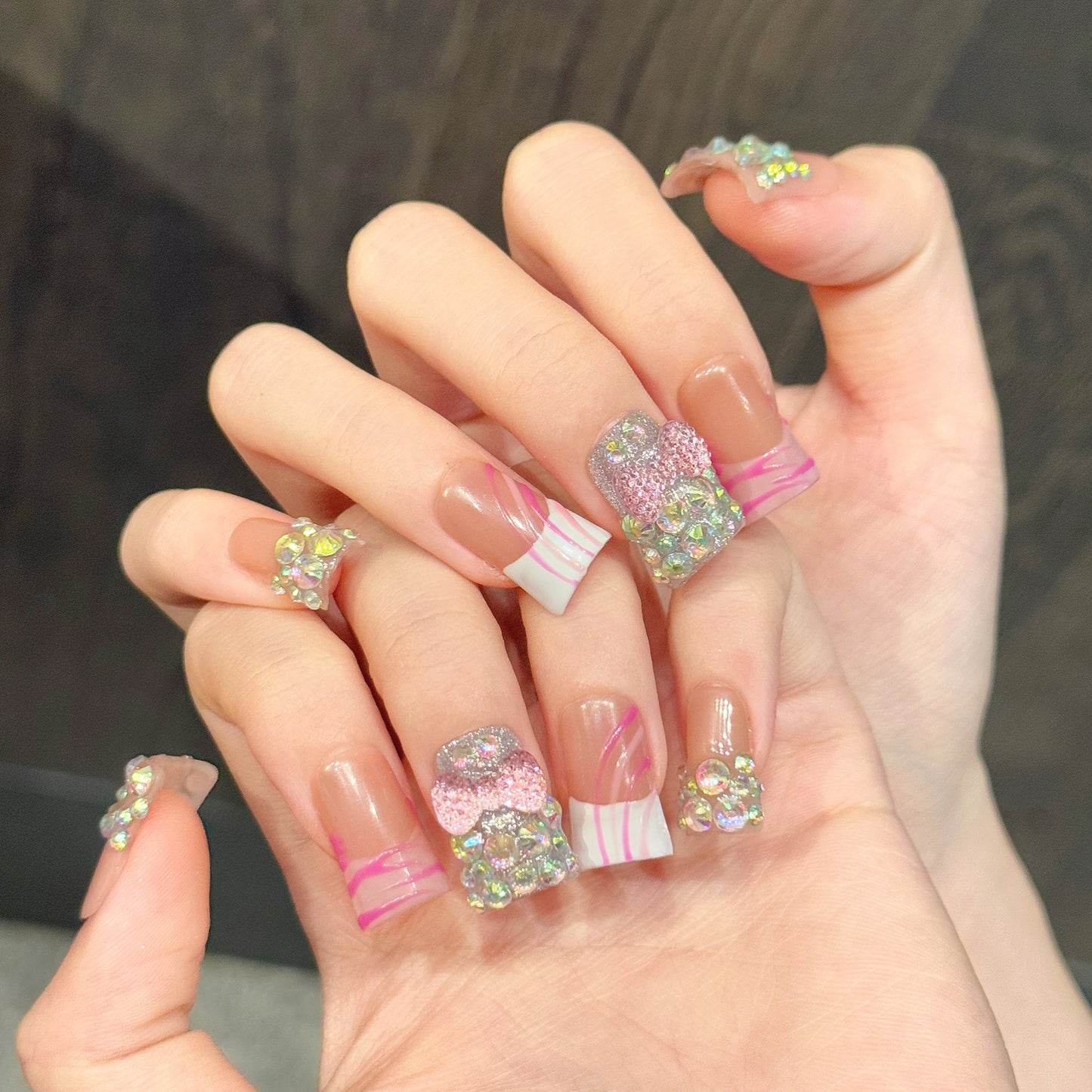 TheMore Crazy 100% Handcrafted Premium Press-On Nails [N086]