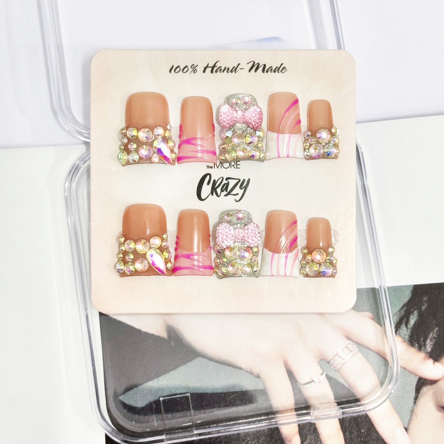 TheMore Crazy 100% Handcrafted Premium Press-On Nails [N086]