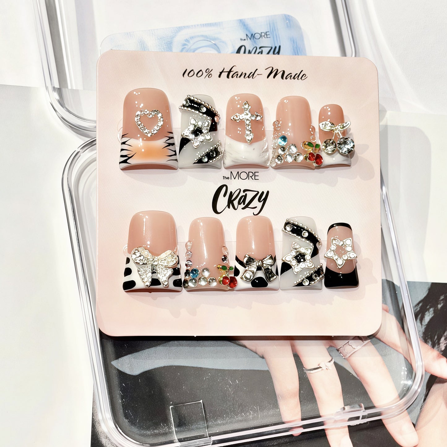 TheMore Crazy 100% Handcrafted Premium Press-On Nails [N088]