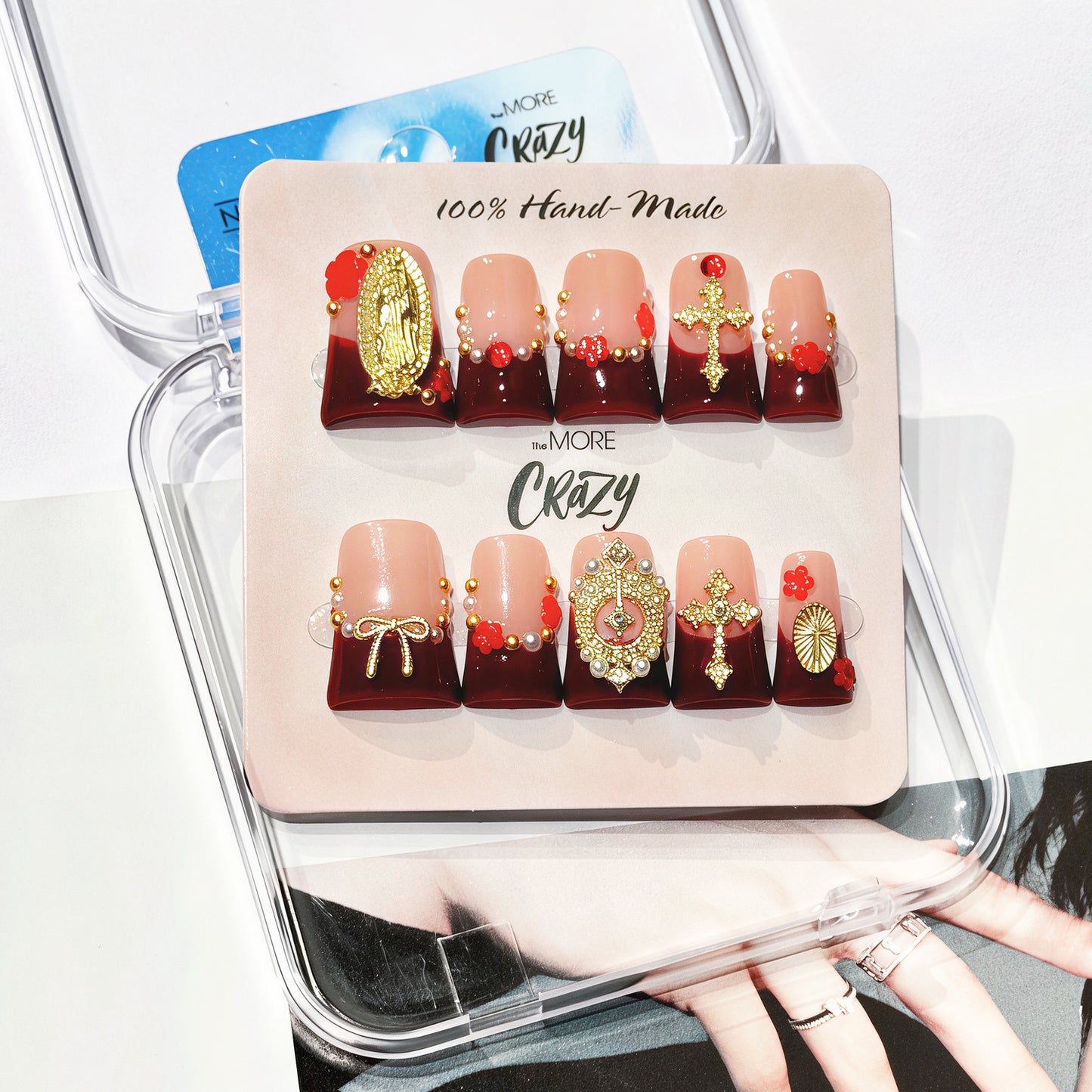 TheMore Crazy 100% Handcrafted Premium Press-On Nails [N089]