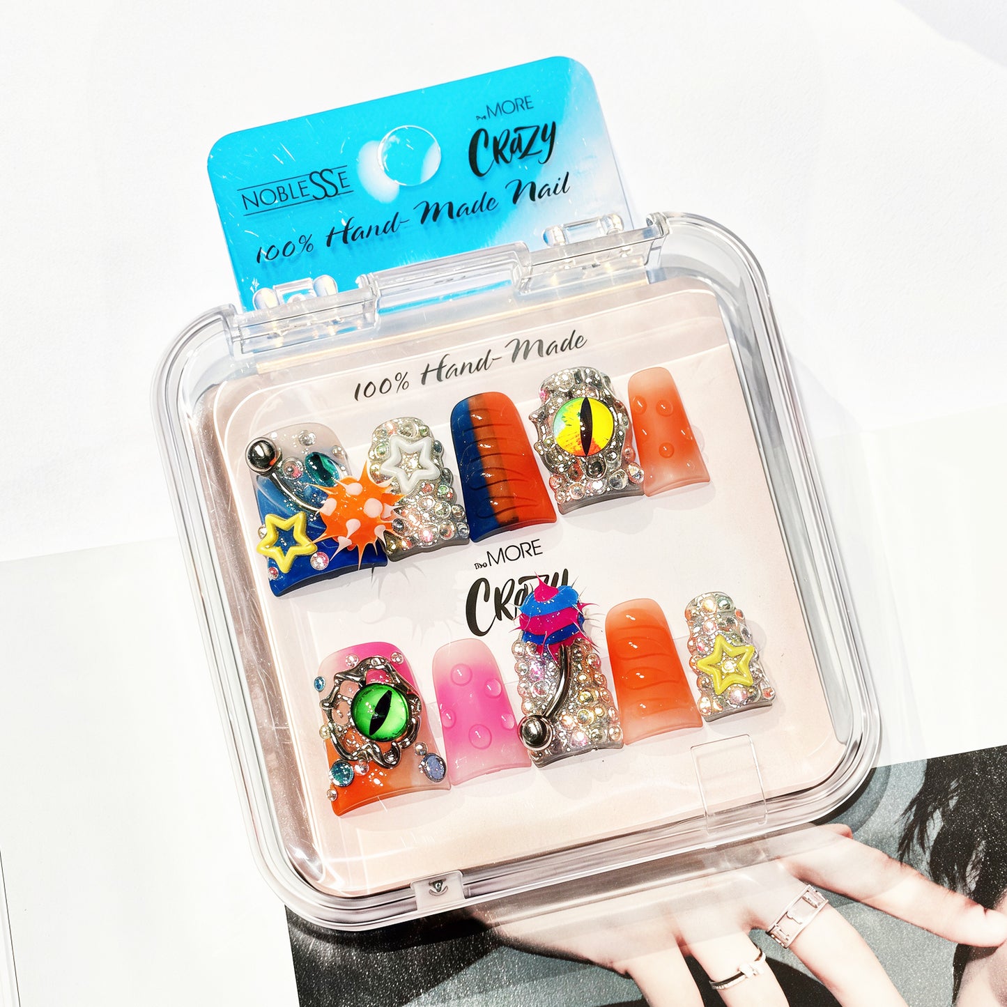 TheMore Crazy 100% Handcrafted Premium Press-On Nails [N090]
