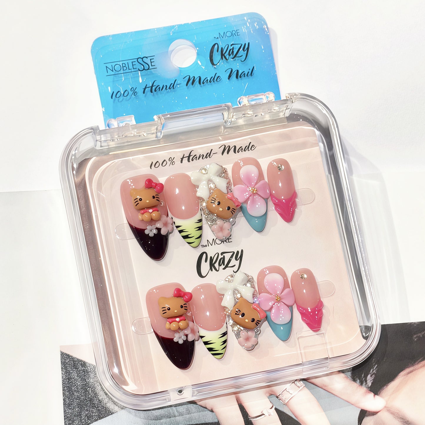 TheMore Crazy 100% Handcrafted Premium Press-On Nails [N098]
