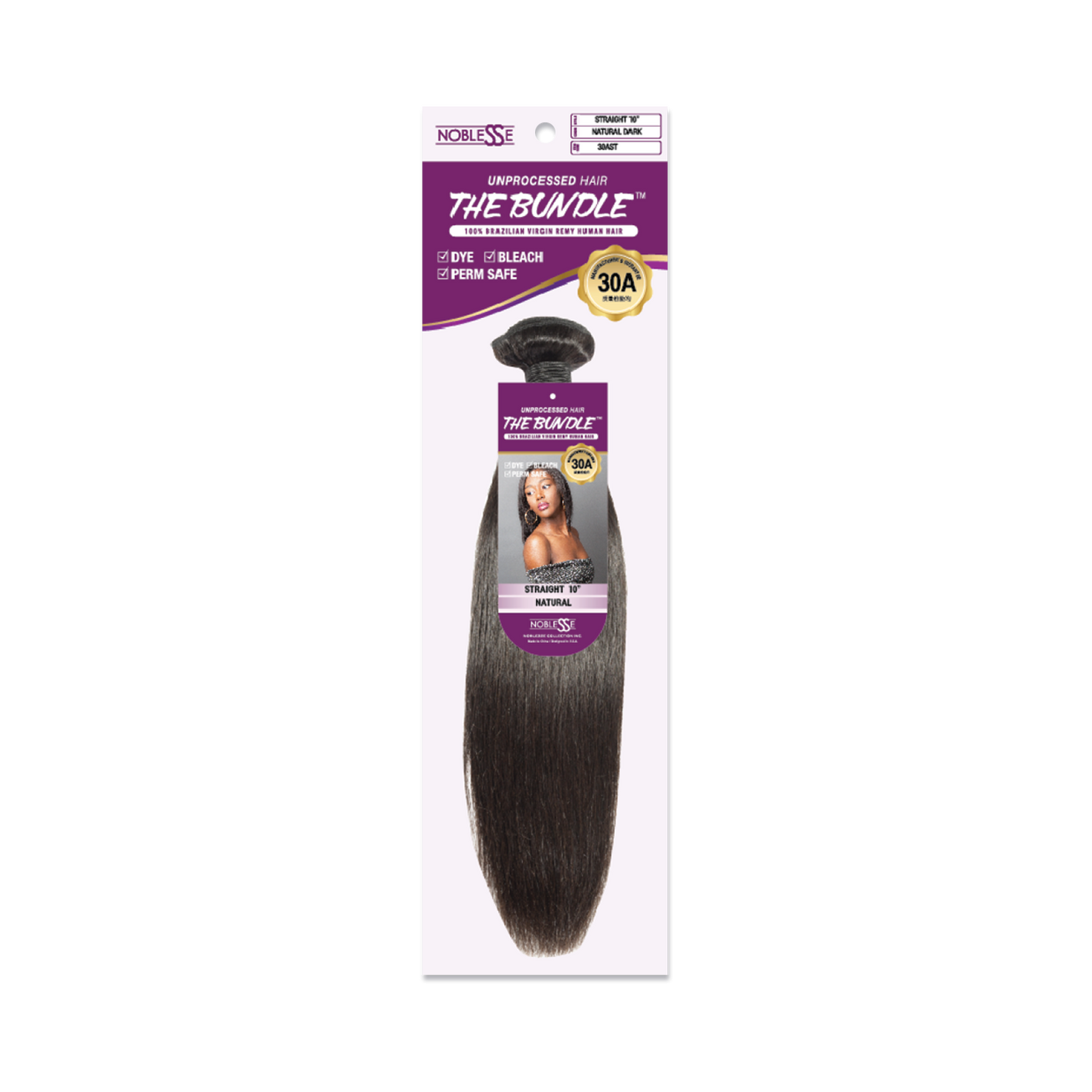 The Bundle 30A Unprocessed Hair Single Pack Straight